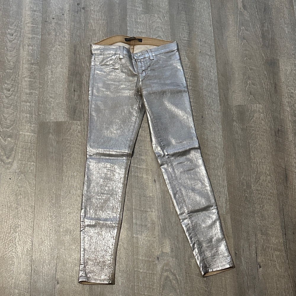 J Brand Silver and Brown Jeans
